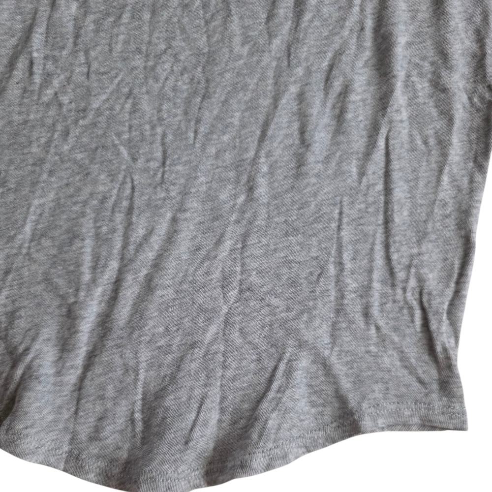 Chaser Light Gray Racerback Rounded Hem Cotton Tank Top S - Picture 3 of 4
